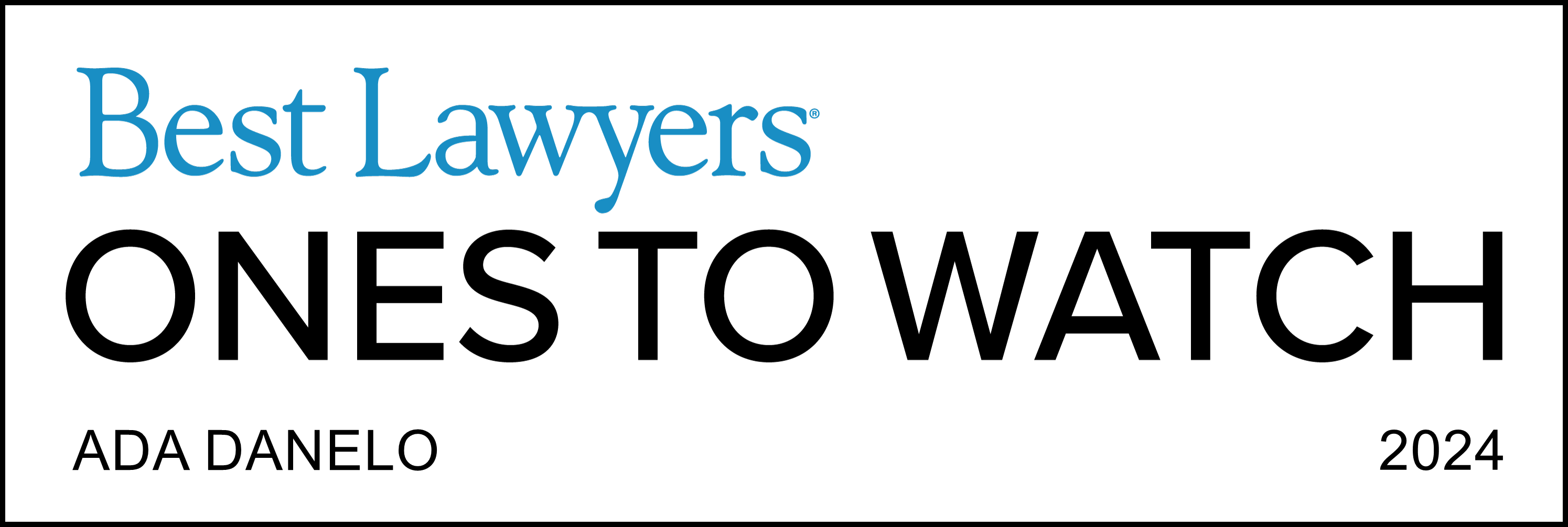 Best Lawyers - Ones to Watch 2024_Ana Danelo